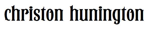 christon hunington字体