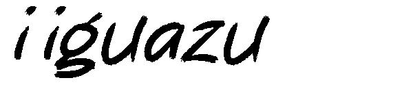 i iguazu字体