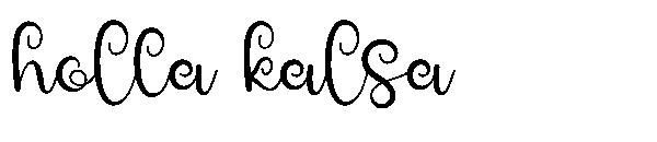 holla kalsa字体