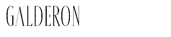 galderon字体