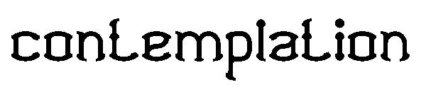 contemplation字体