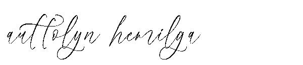 auttolyn hemilga字体
