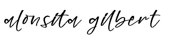 alonsita gilbert字体