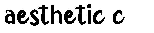 aesthetic c字体