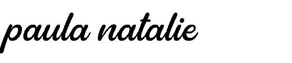 paula natalie字体