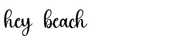 hey beach字体