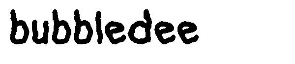 bubbledee字体