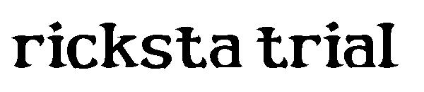 ricksta trial字体