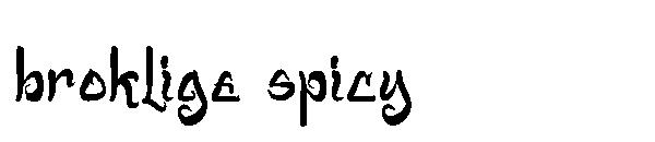 broklige spicy字体