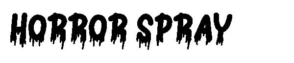 horror spray字体