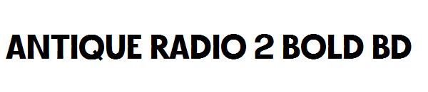 antique radio 2 bold bd字体