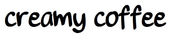 creamy coffee字体