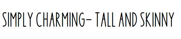 simply charming- tall and skinny字体