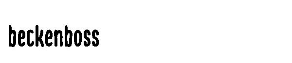 beckenboss字体