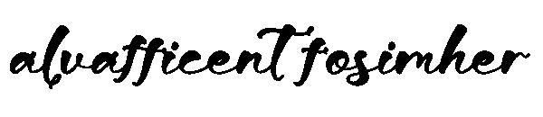 alvafficent fosimher字体