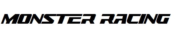 monster racing字体