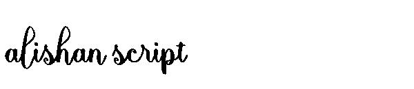 alishan script字体