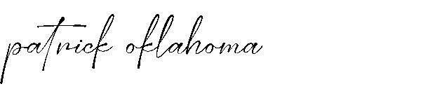 patrick oklahoma字体