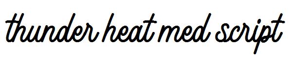 thunder heat med script字体