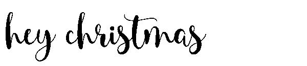 hey christmas字体