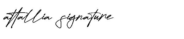 attallia signature字体