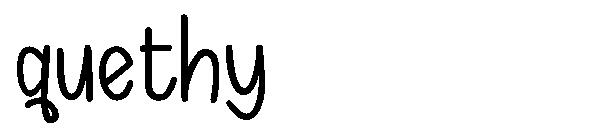 quethy字体