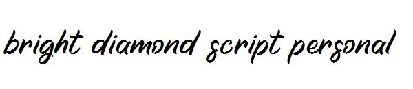 bright diamond script personal字体
