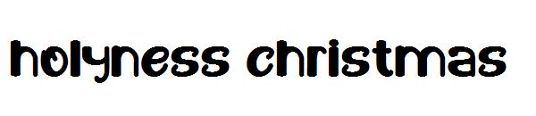 holyness christmas字体