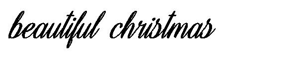 beautiful christmas字体