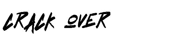 crack over字体