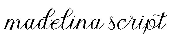 madelina script字体