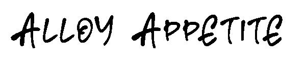 Alloy appetite字体