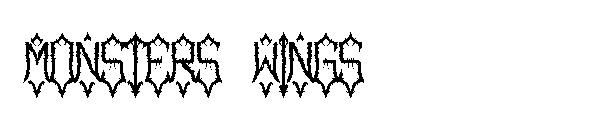 monsters wings字体