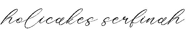 holicakes serfinah字体