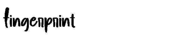 fingerprint字体
