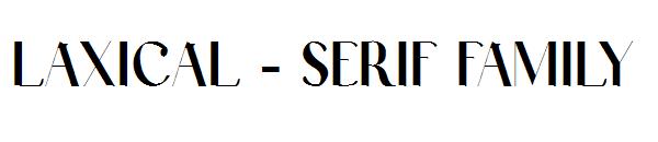 Laxical serif字体