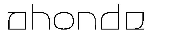 ahonde字体