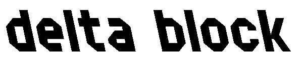 delta block字体