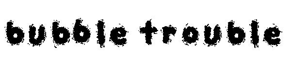 bubble trouble字体