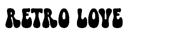 retro love字体