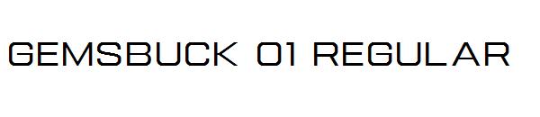 gemsbuck 01 regular字体