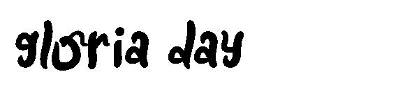 gloria day字体