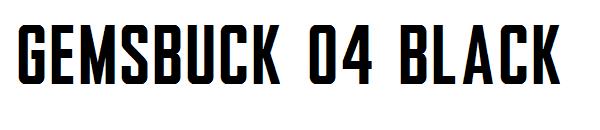 gemsbuck 04 black字体