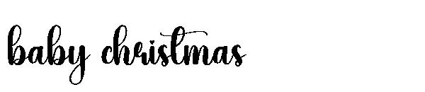 baby christmas字体