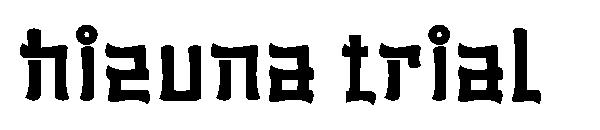Hizuna trial字体