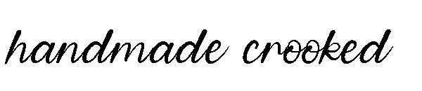 handmade crooked字体
