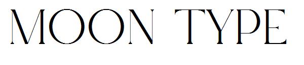 moon type字体