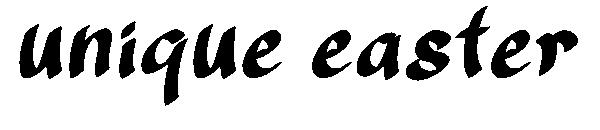 unique easter字体