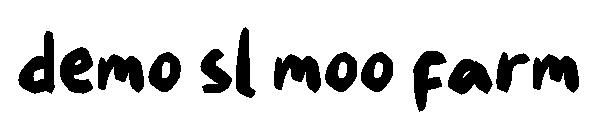 demo sl moo farm字体