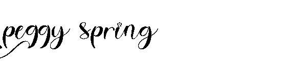 peggy spring字体